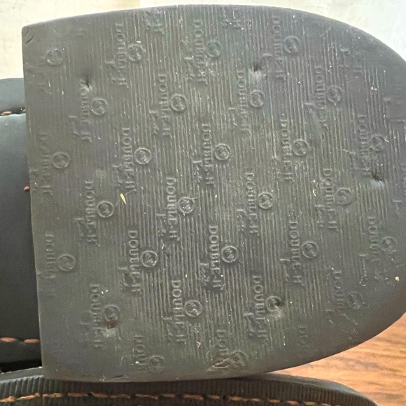 Double-H Boots Cognac & Olive Gabriel Leather Square-Toe Cowboy Boot Men size 12 - Picture 5 of 5